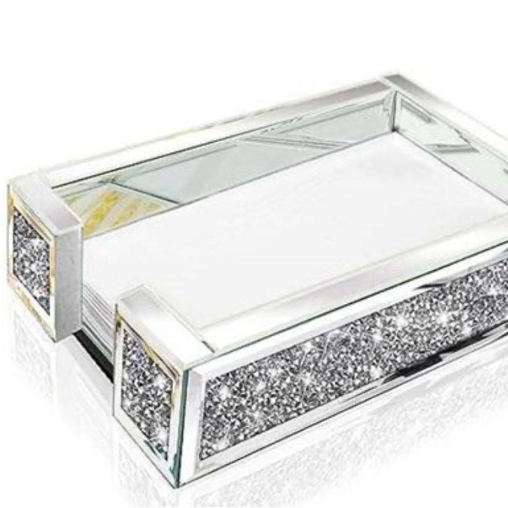 New Mirrored Decorative napkin holder